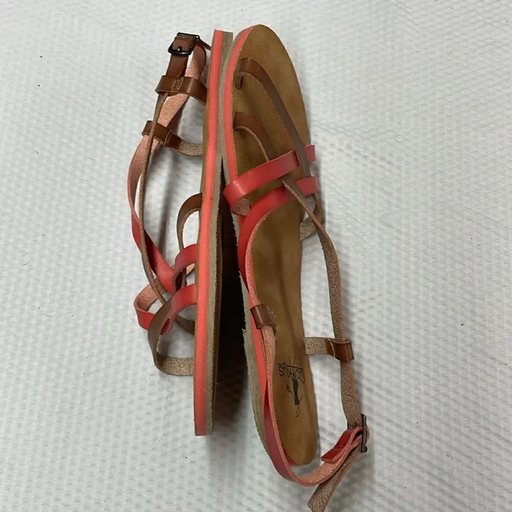 Corky’s Baja Sandals two-tone straps Size 7